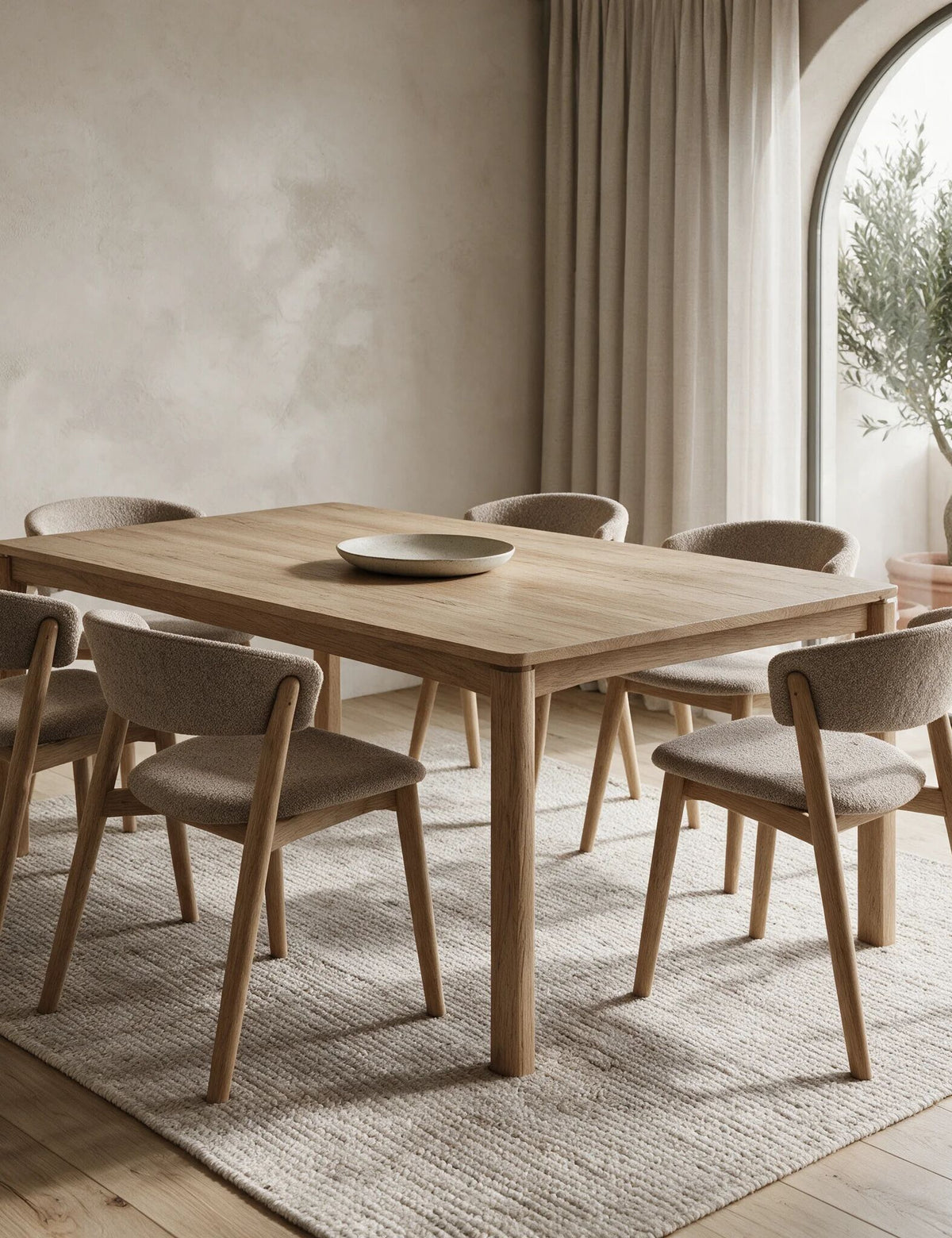 ARKA Mid Oak Dining Table