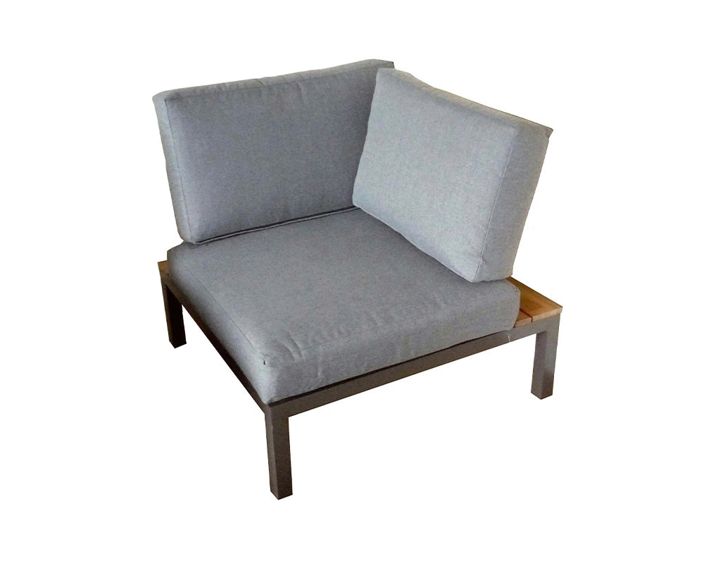 Aspen 6 Seater Corner Lounging Set - FSC 100% Certified Teak Wood