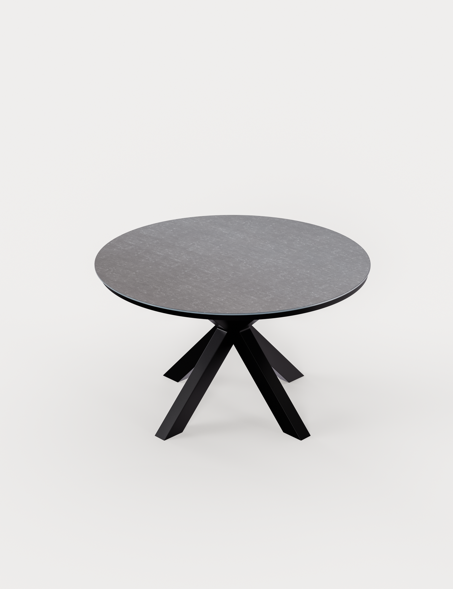 Aspen 4 Seater Round Ceramic Glass Dining Set with Aspen Rope Chairs