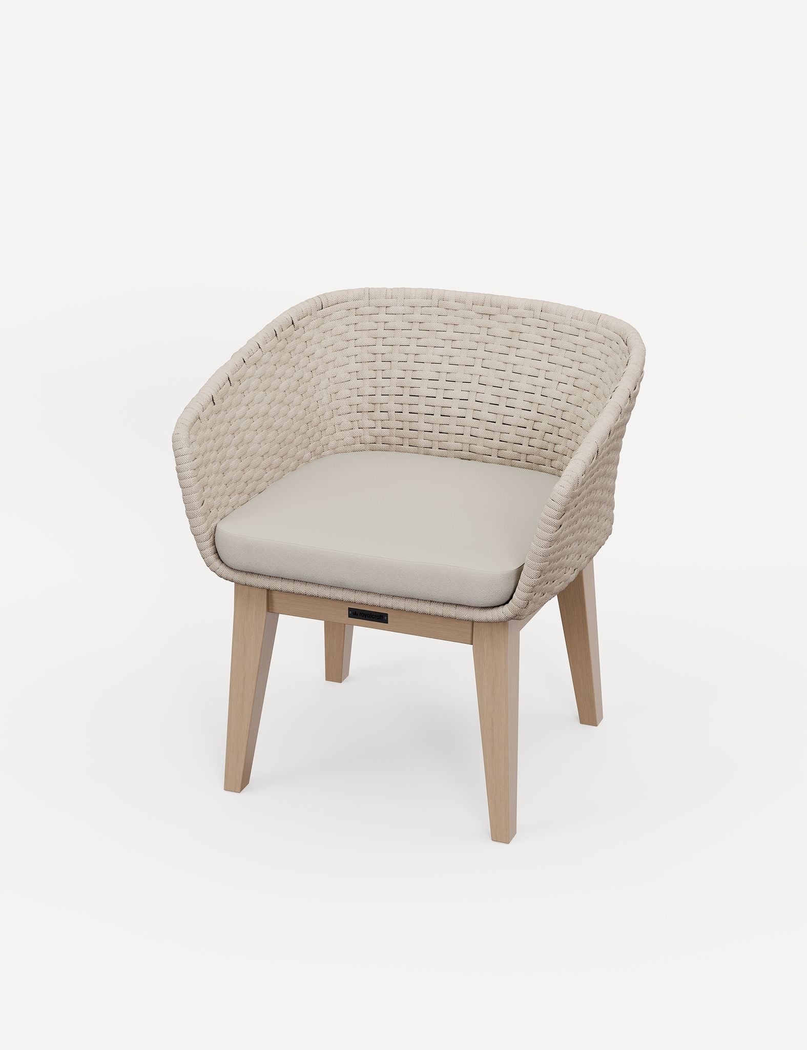 Image of Astral 6 Seater Round Terrazzo Concrete Dining Set with Eden Dusk Dining Chairs