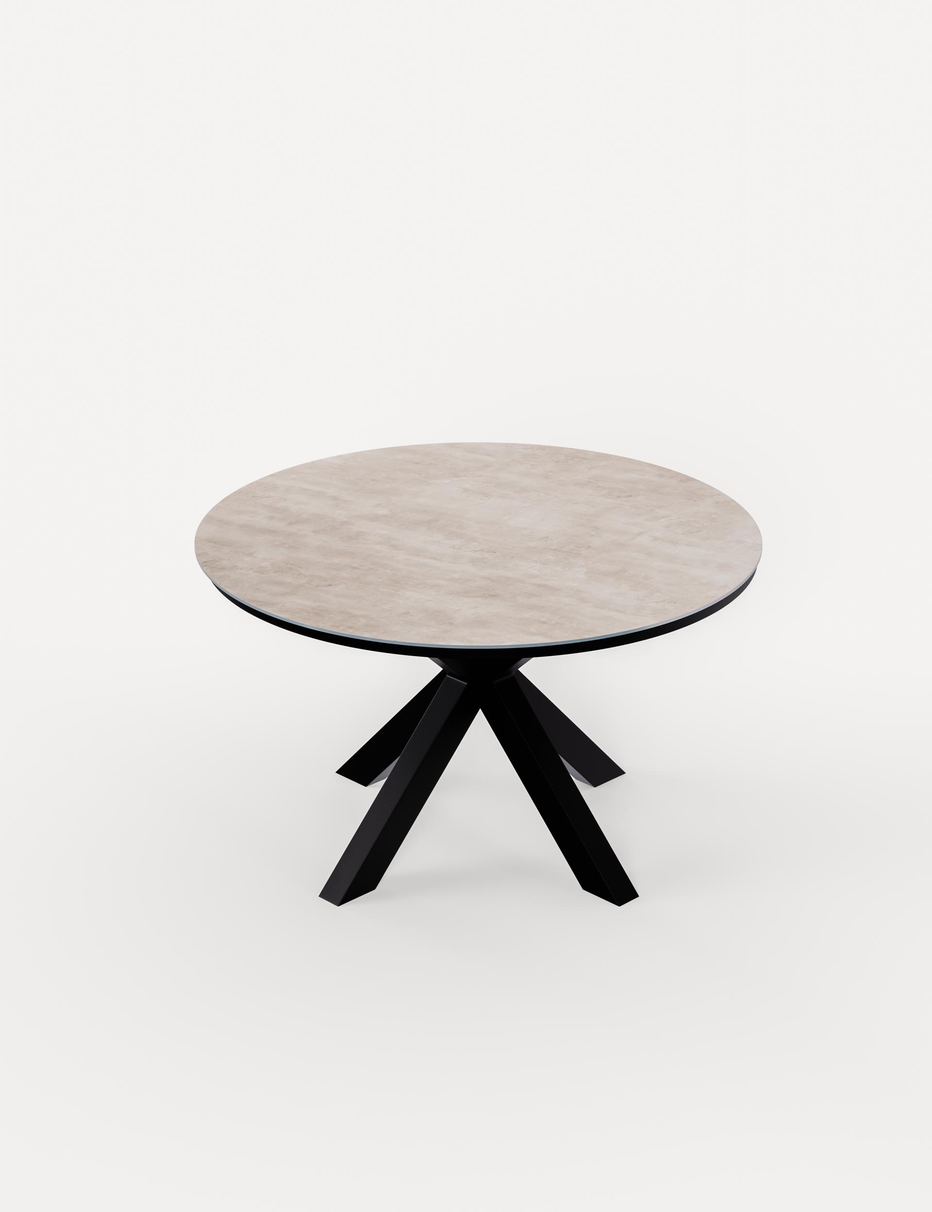 Bali 4 Seater Round Ceramic Glass Dining Set with Bali Rope Chairs