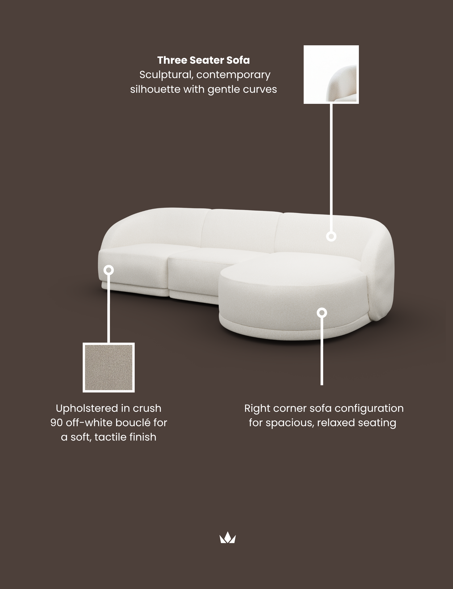 Image of BOUX Right Corner Sofa