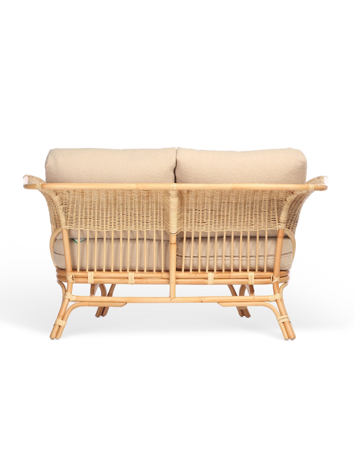 Kyoto 2 Seater Rattan Sofa in Latte