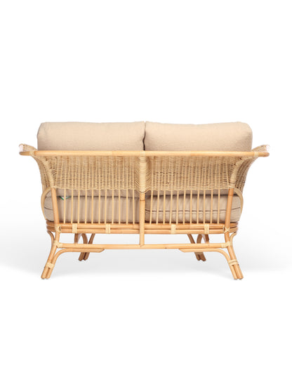 Kyoto 2 Seater Rattan Sofa in Latte