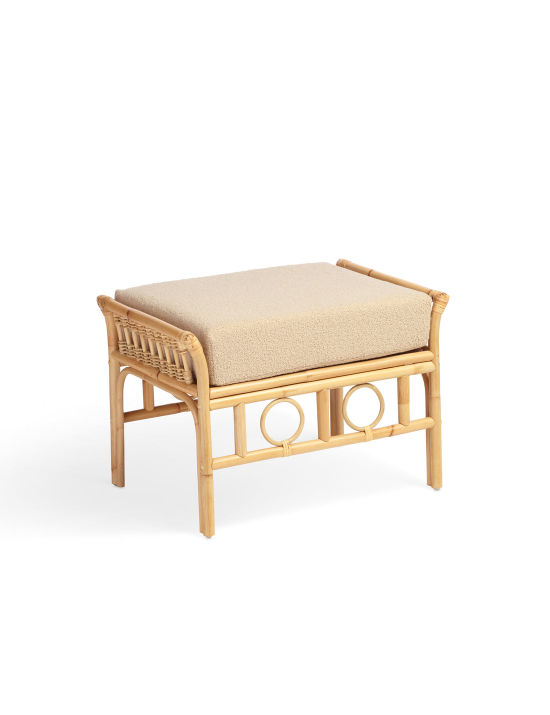 Kyoto Handcrafted Rattan Footstool
