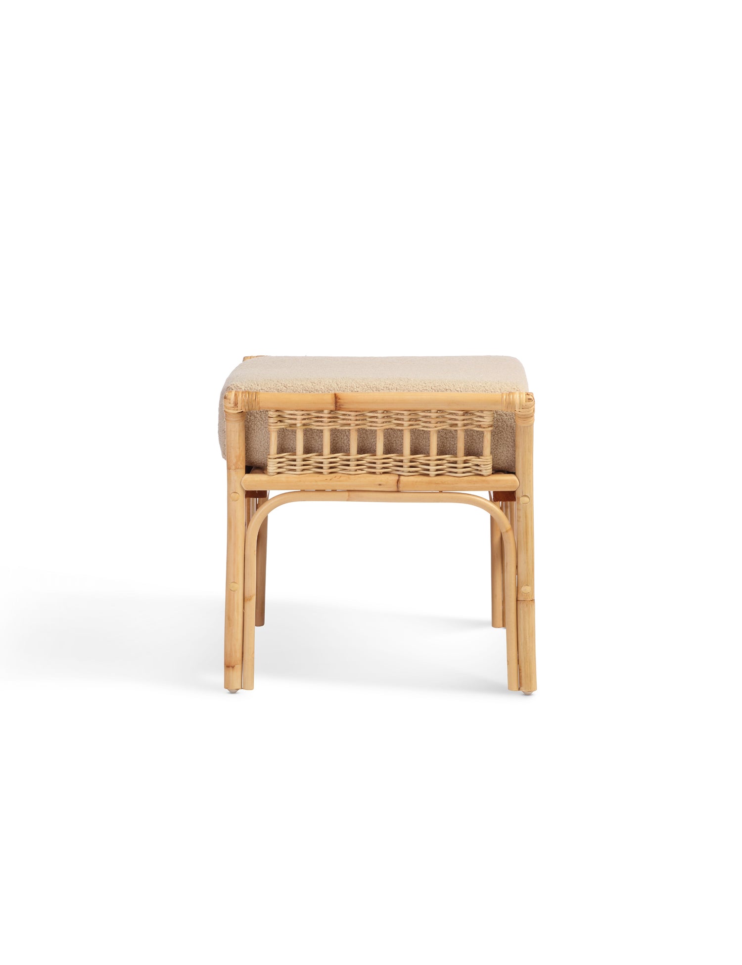 Kyoto Handcrafted Rattan Footstool