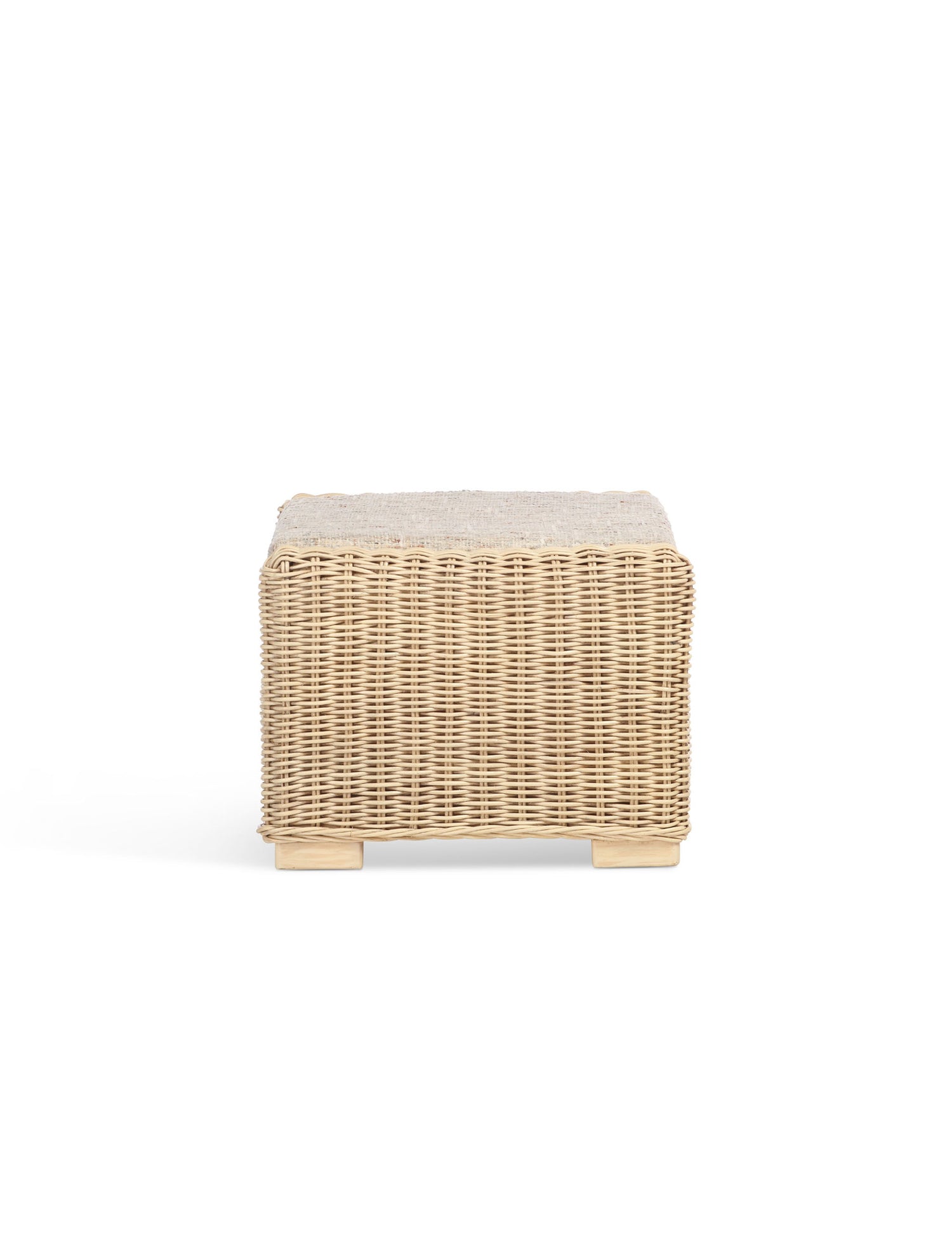 Santorini Blush Footstool with Hidden Storage