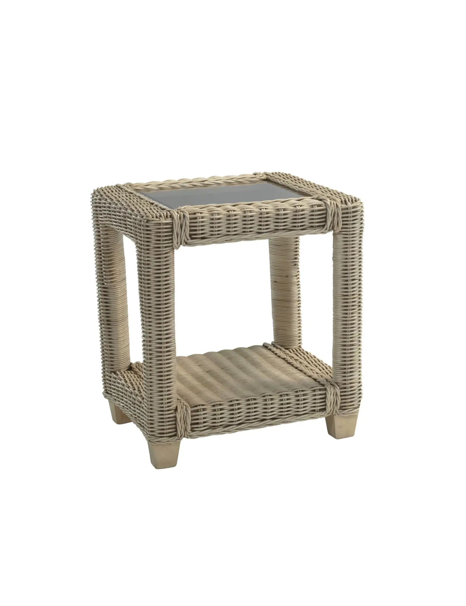 Santorini Wicker Lamp Table