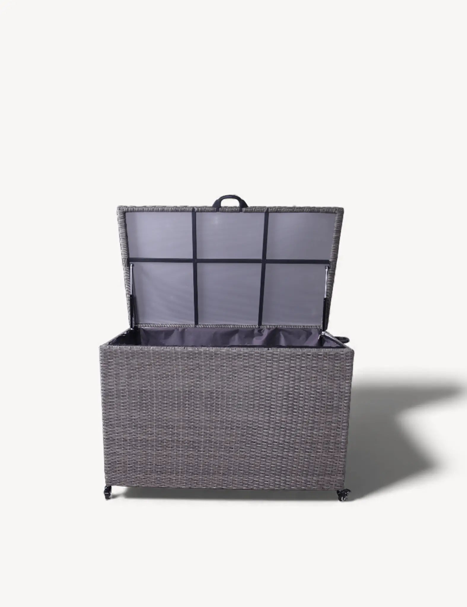 Charcoal Weave 510L KD Cushion Storage Box