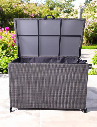 Charcoal Weave 510L KD Cushion Storage Box