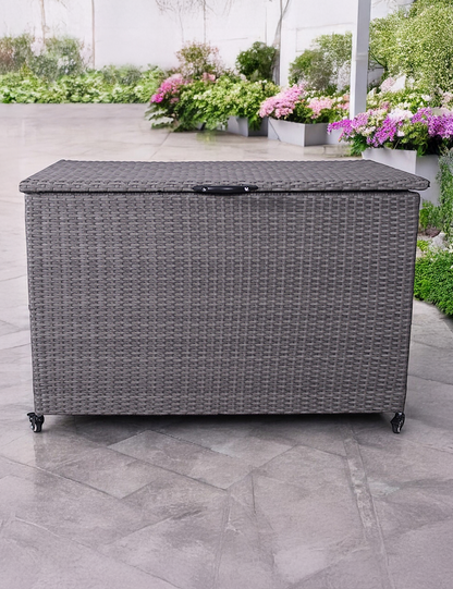 Charcoal Weave 510L KD Cushion Storage Box