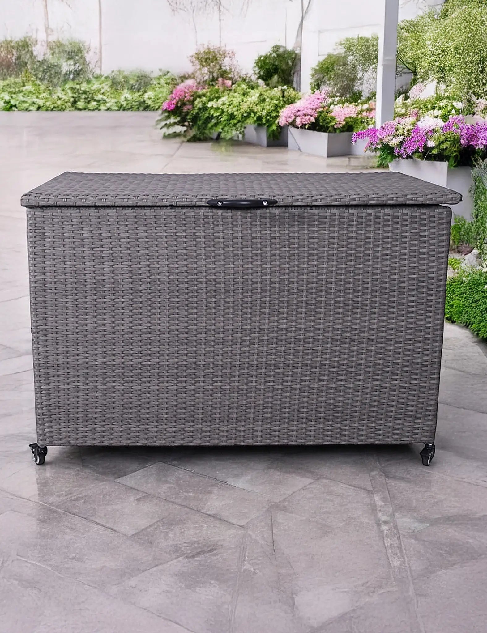 Image of Charcoal Weave 510L KD Cushion Storage Box