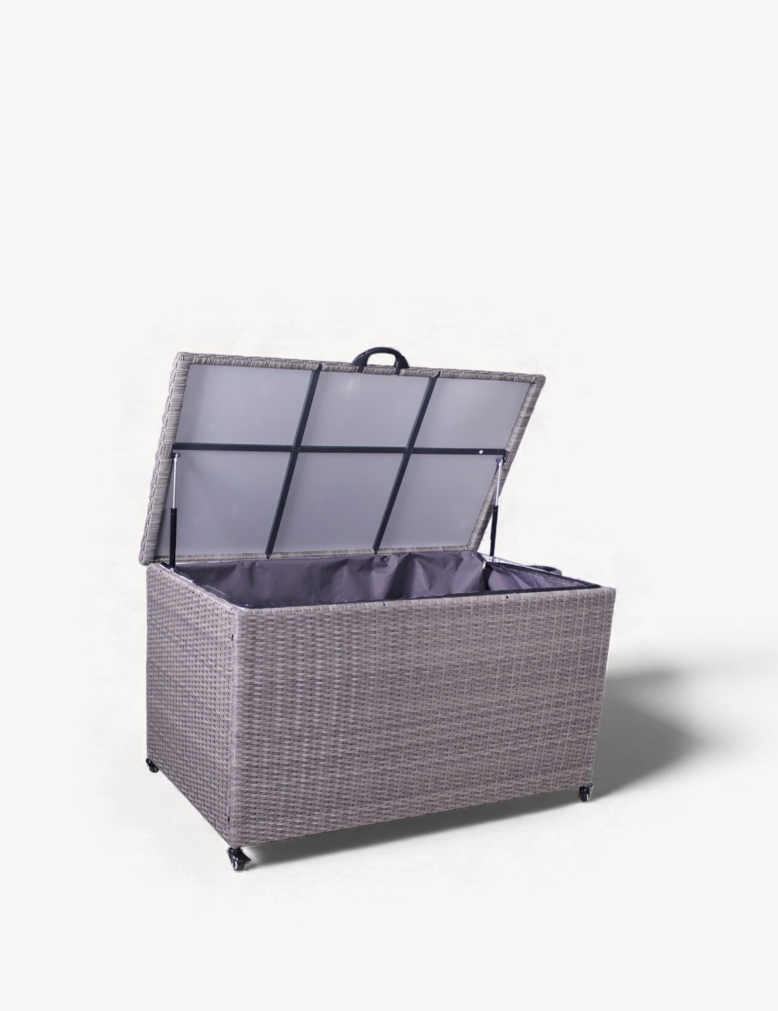 Charcoal Weave 645L KD Cushion Storage Box