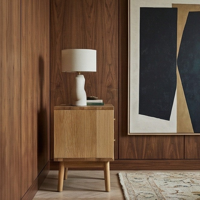 Image of Wright Oak Bedside Table