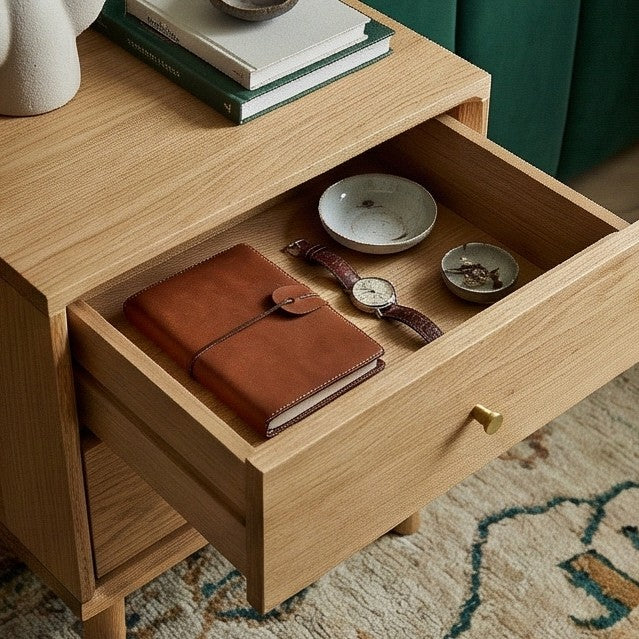 Image of Wright Oak Bedside Table