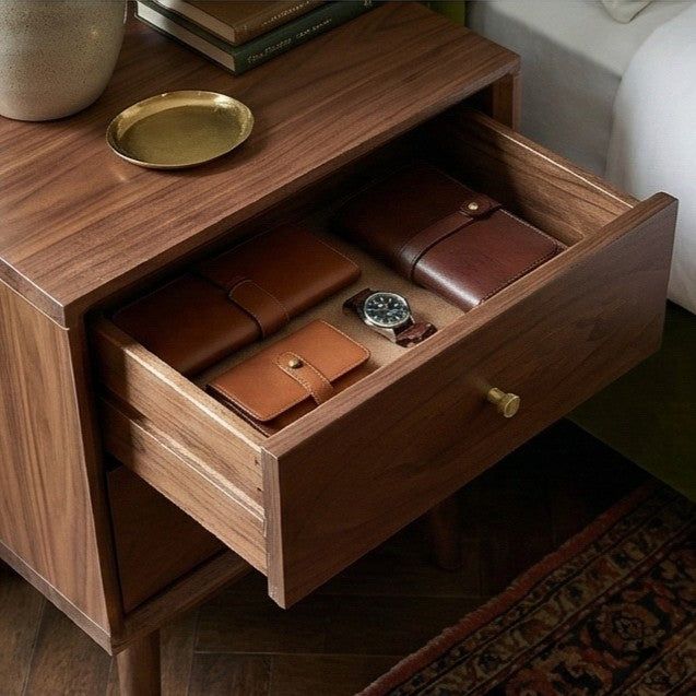 Image of Wright Walnut Bedside Table