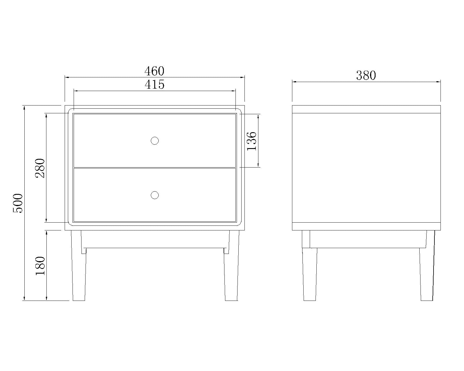 Image of Wright Oak Bedside Table