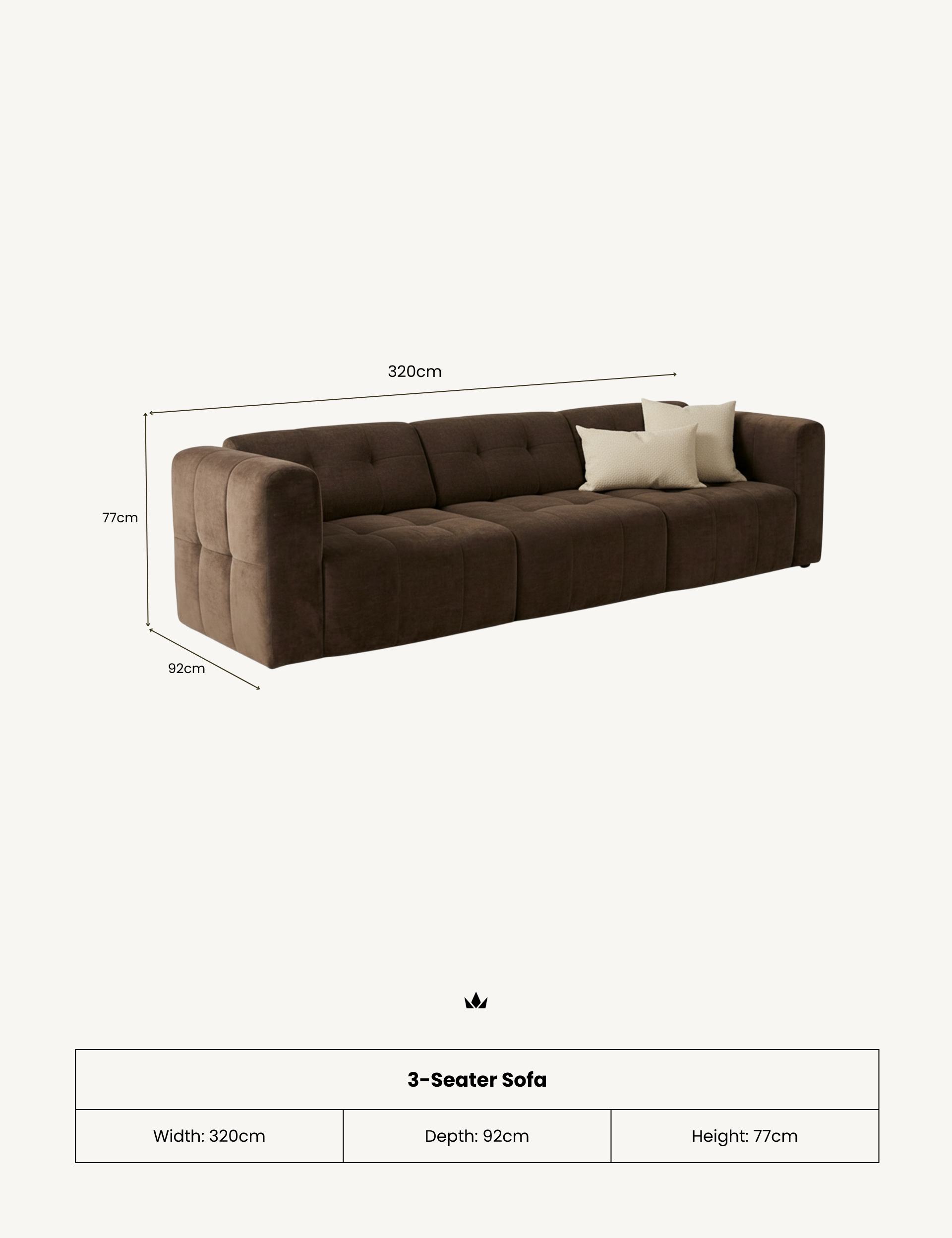 Image of COCO Three Seater Sofa
