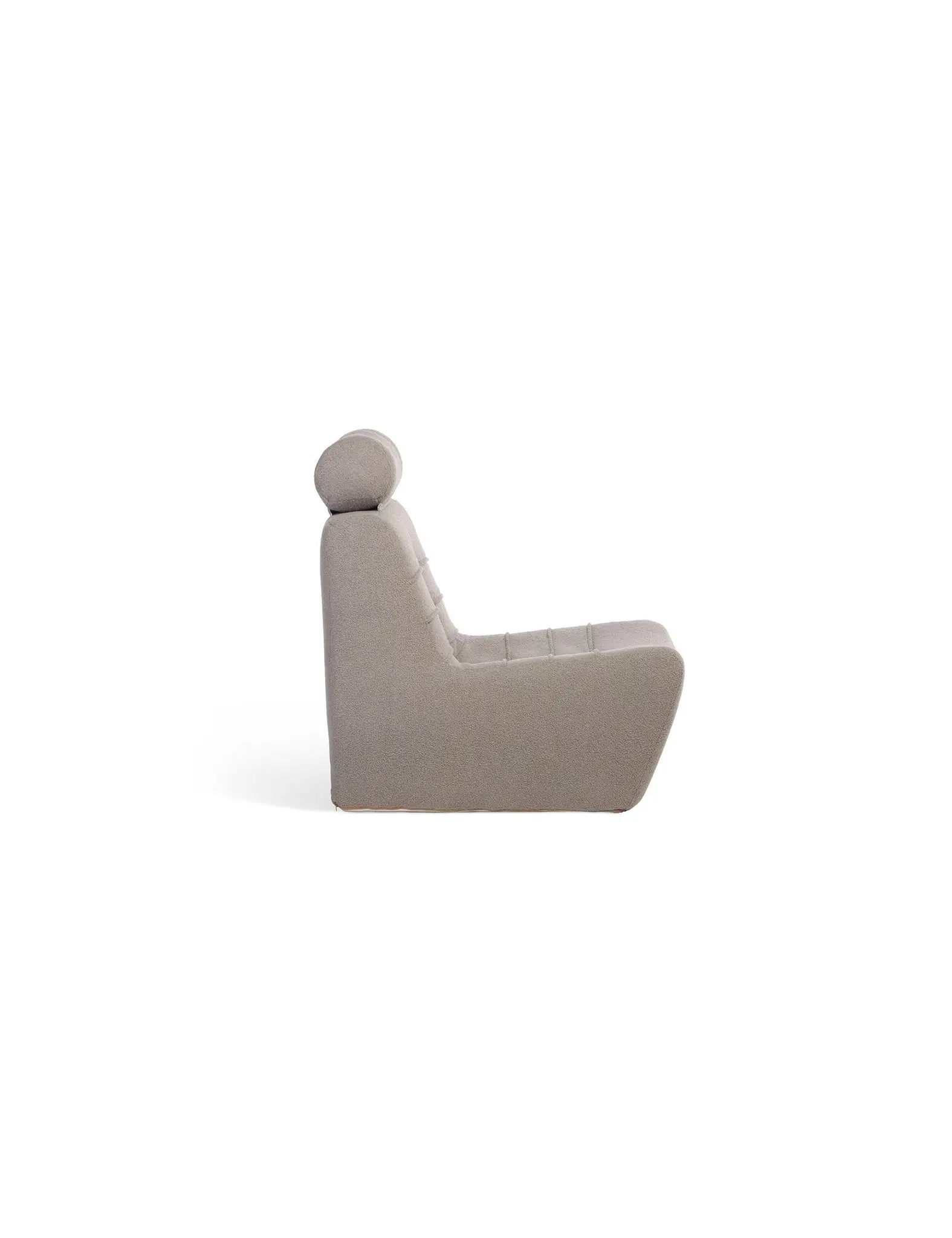 Image of Arlo Shadow Grey UK Boucle Lounge Chair