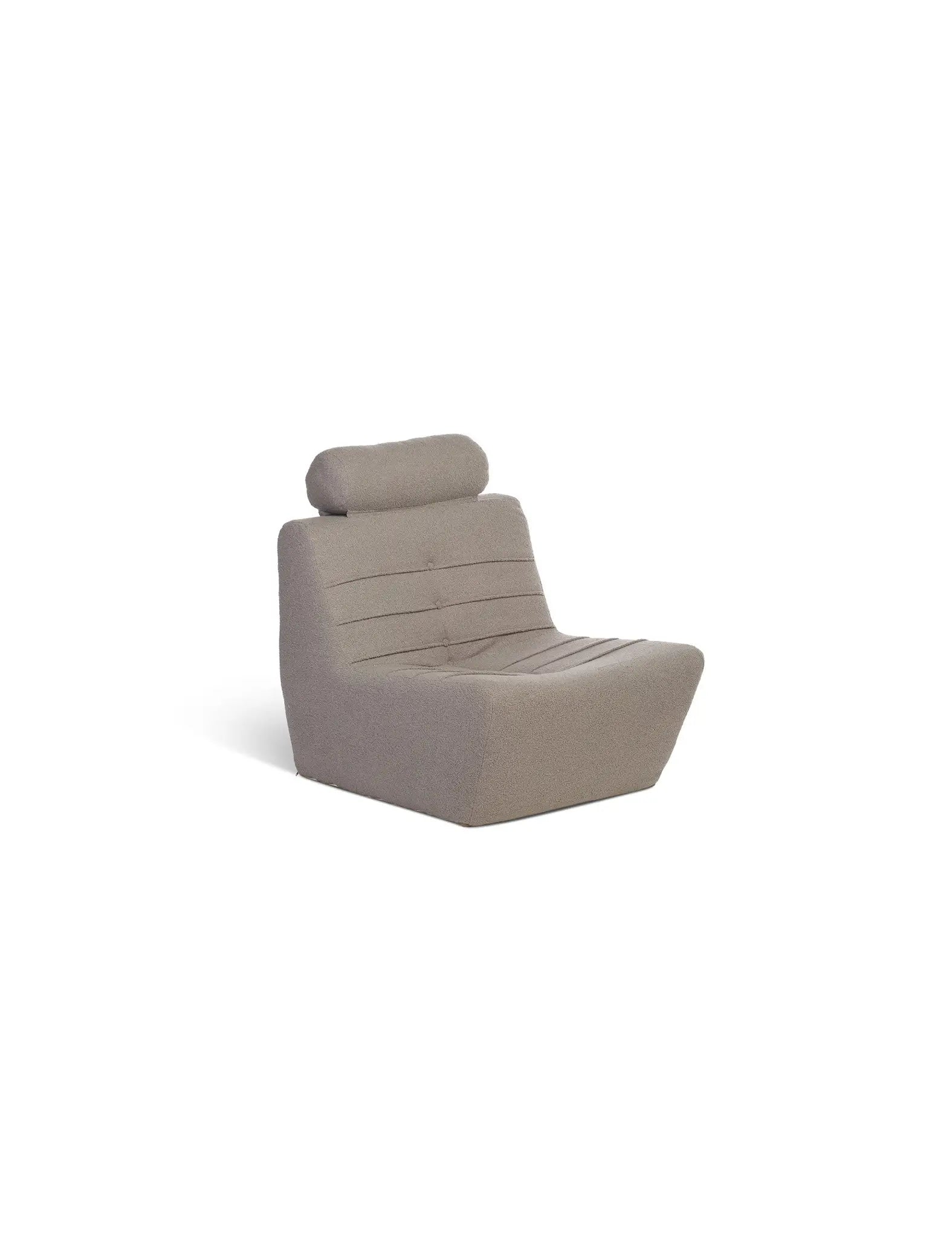 Image of Arlo Shadow Grey UK Boucle Lounge Chair