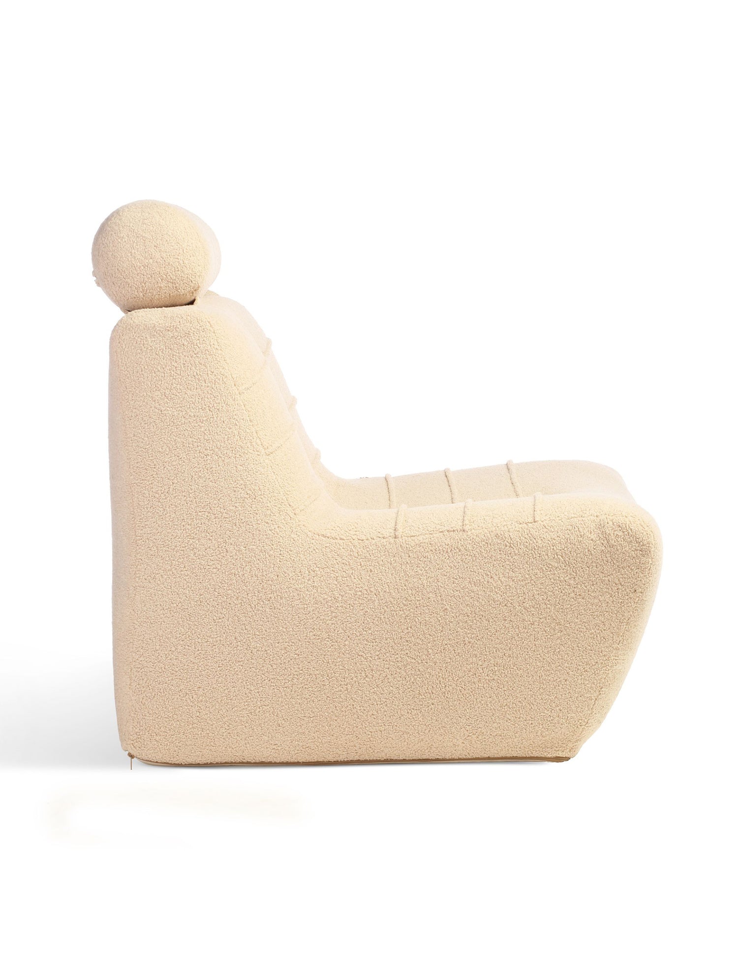 Arlo Latte Boucle Cuddle Chair by Desser