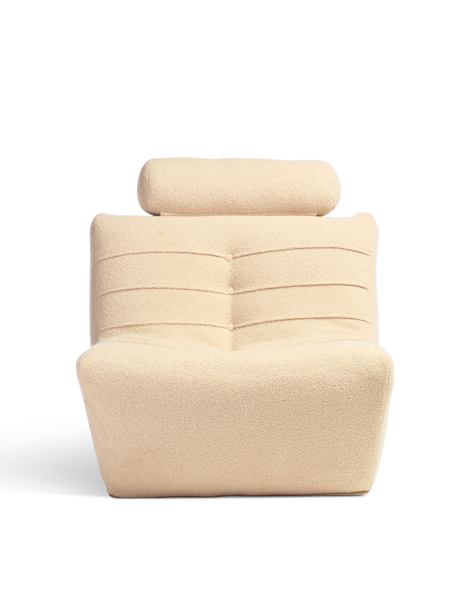 Arlo Latte Boucle Cuddle Chair by Desser