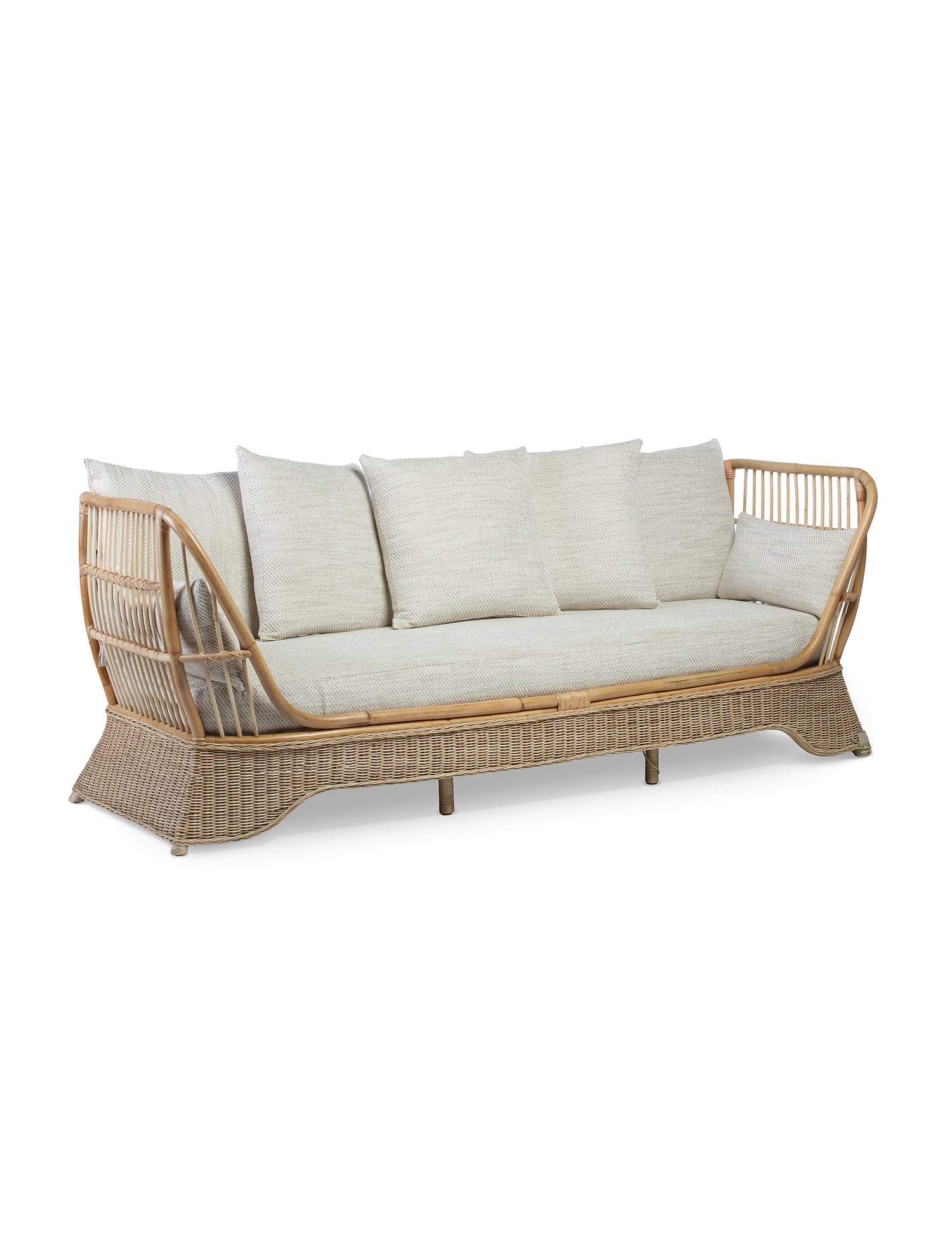 Natural Jaipur Rattan Day Bed