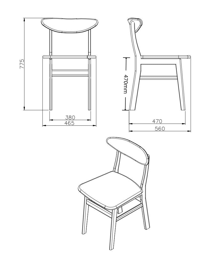 Image of Wright Walnut Dining Chair (Set of 2)
