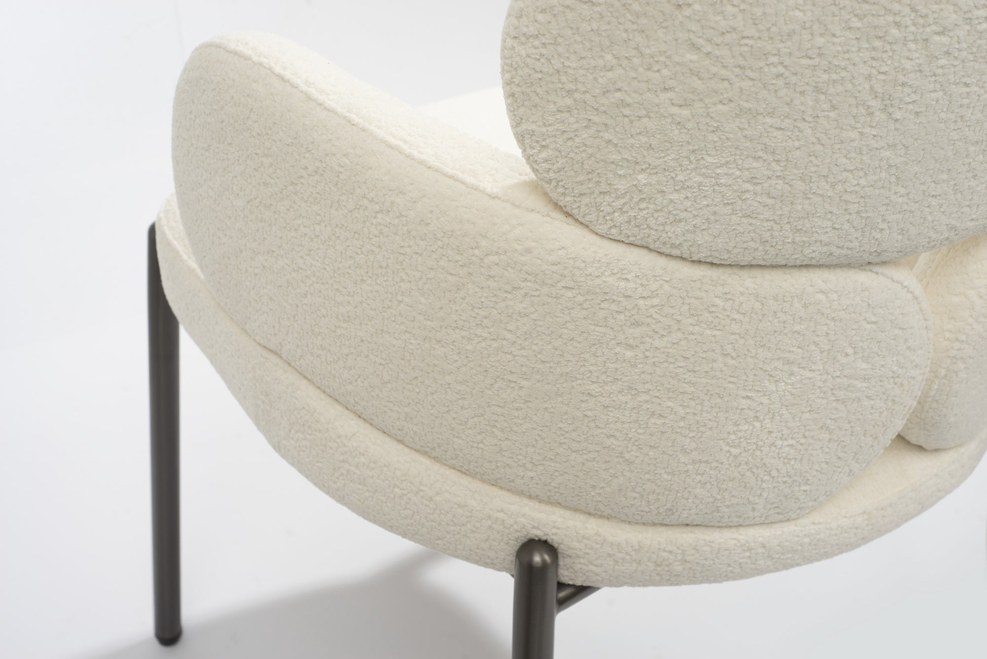 Image of Dream Dining Chair - Embley Bouclé White