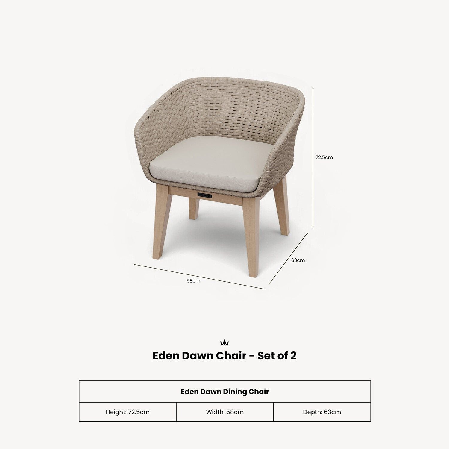Image of Eden Dawn Chair - Set of 2