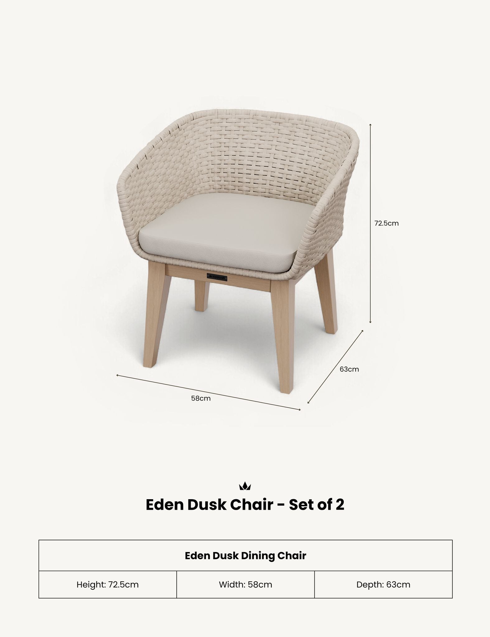 Image of Eden Dusk Chair - Set of 2