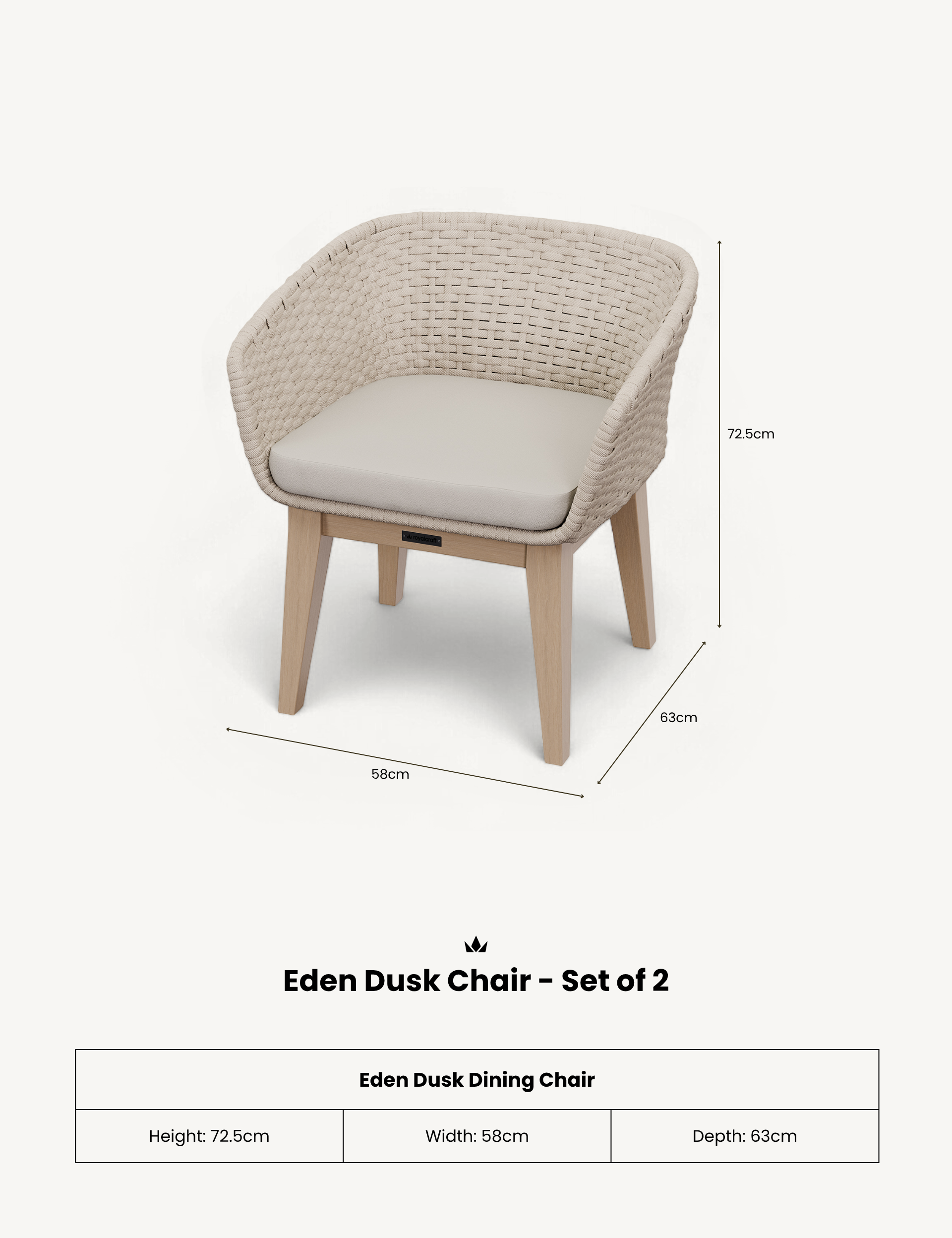 Eden Dusk Chair - Set of 2