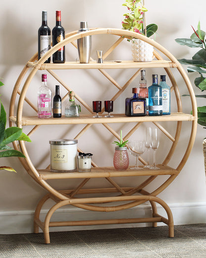 Medium Verona Natural Rattan Etagere