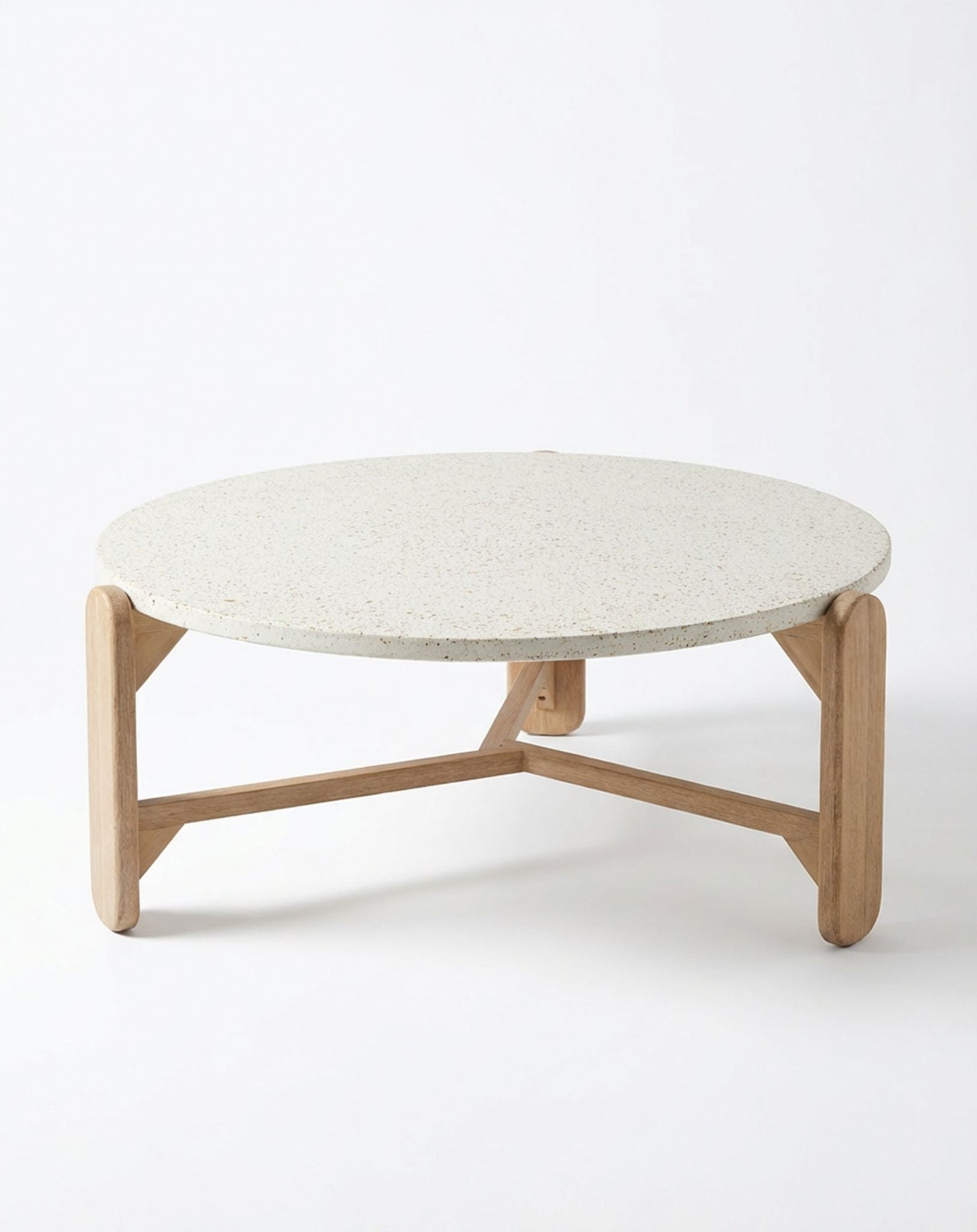 Image of EVORA 5-Seater Wood Lounging Set with Coffee Table