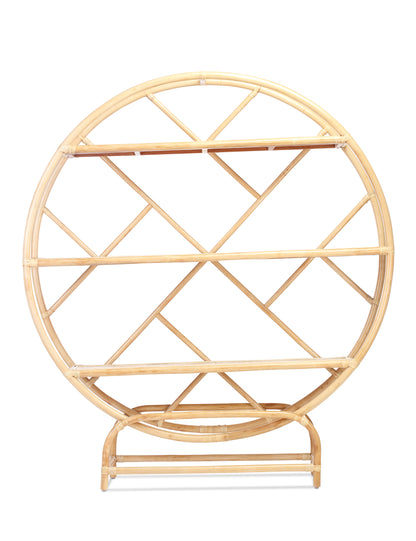 Large Verona Natural Rattan Etagere
