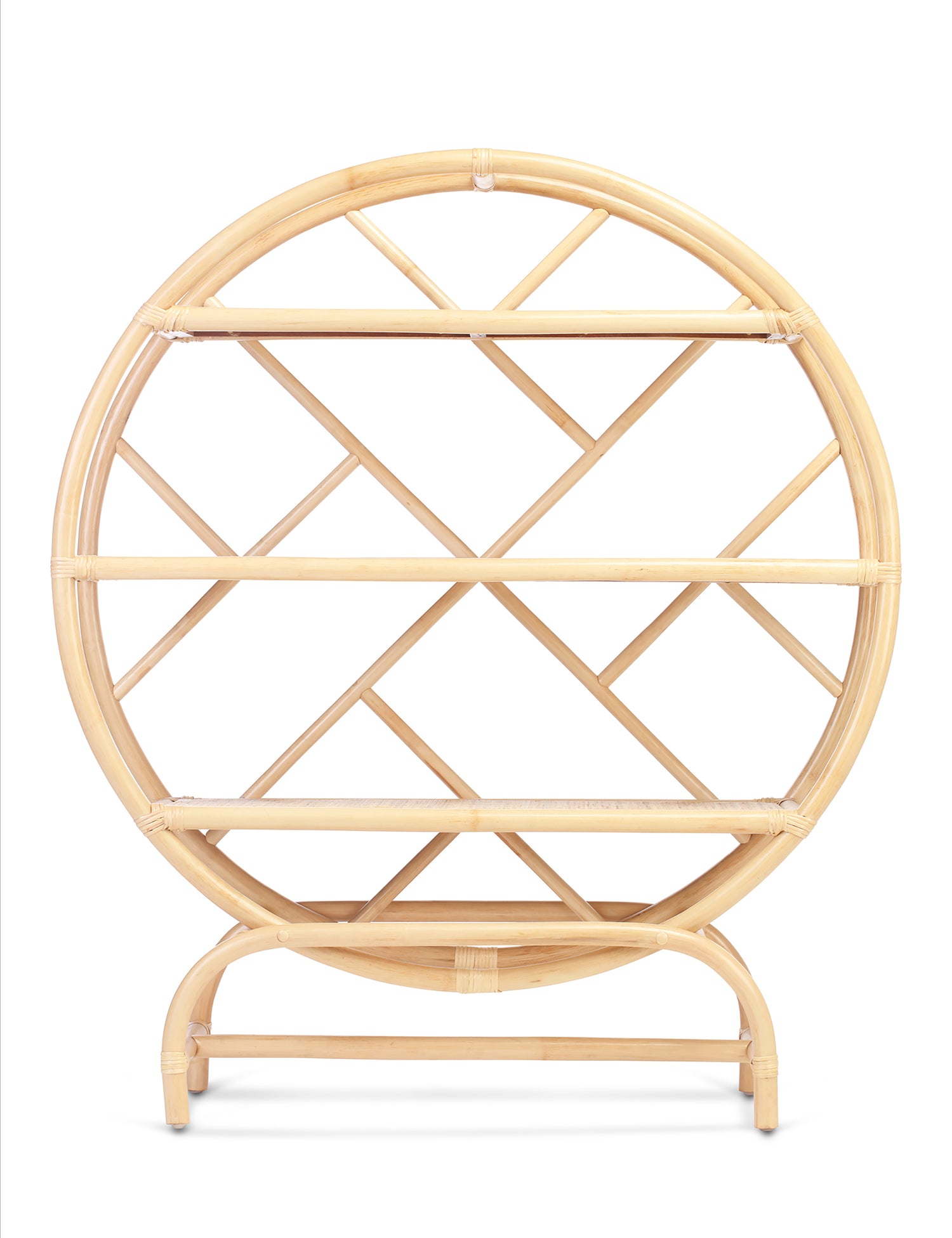 Medium Verona Natural Rattan Etagere