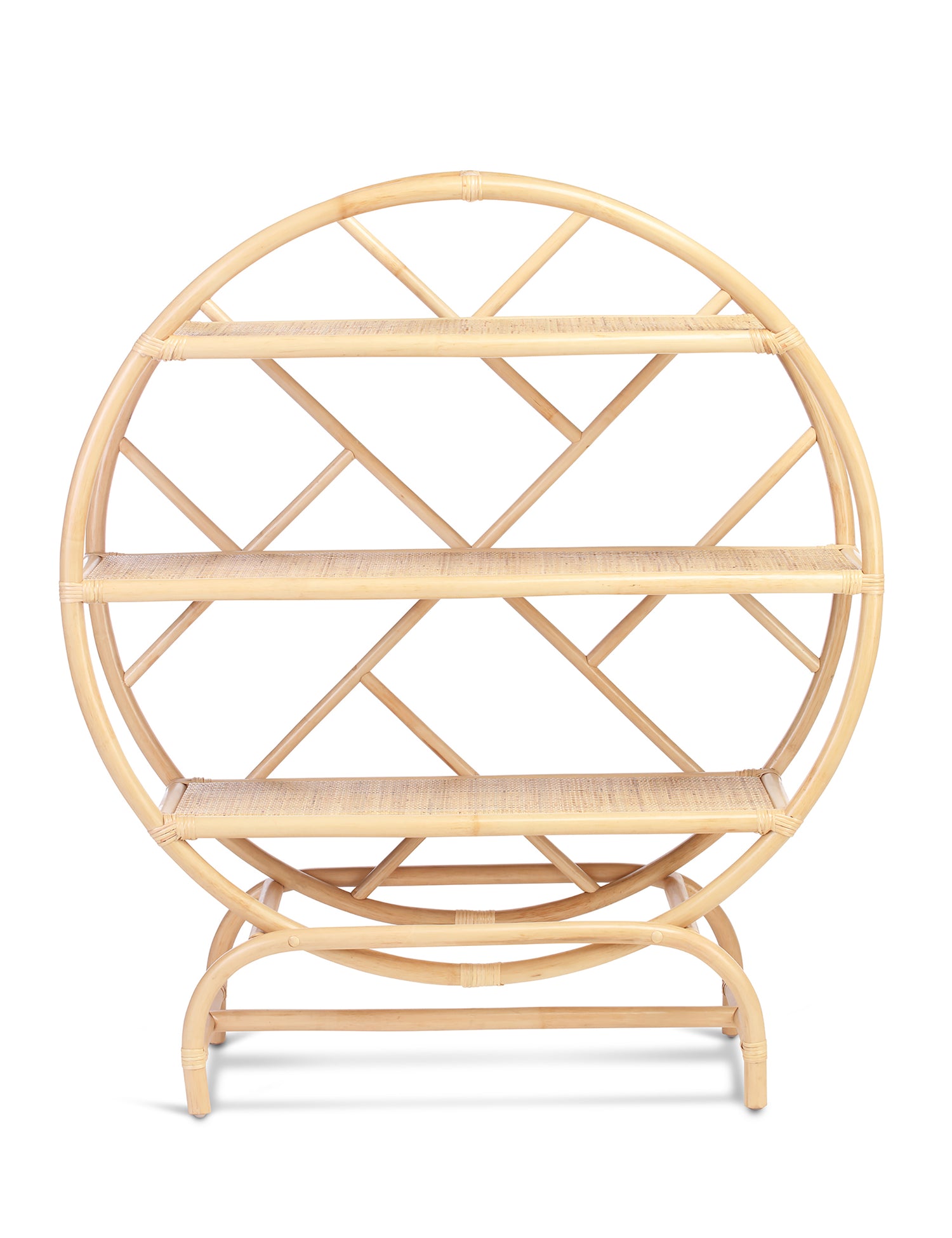 Medium Verona Natural Rattan Etagere
