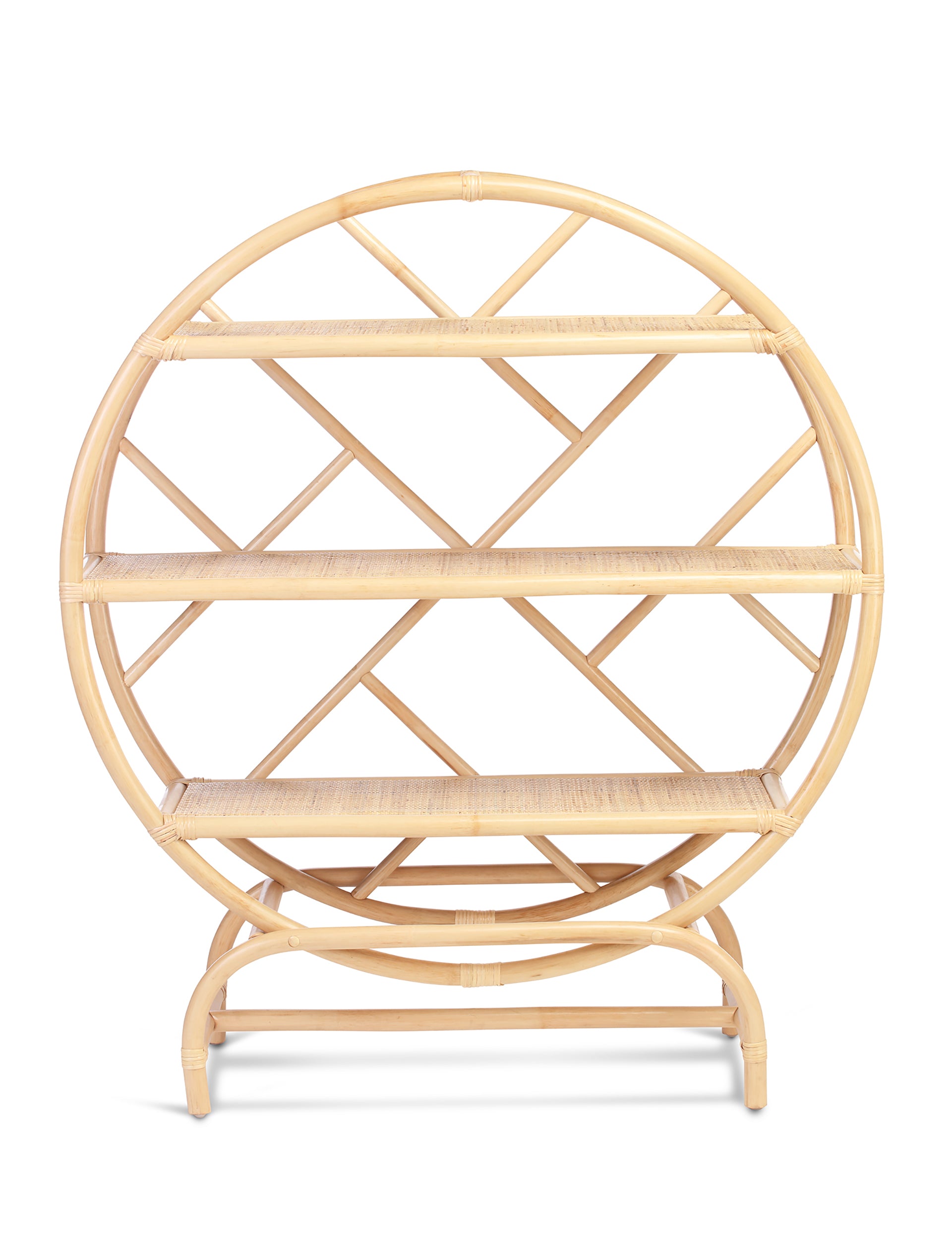Medium Verona Natural Rattan Etagere