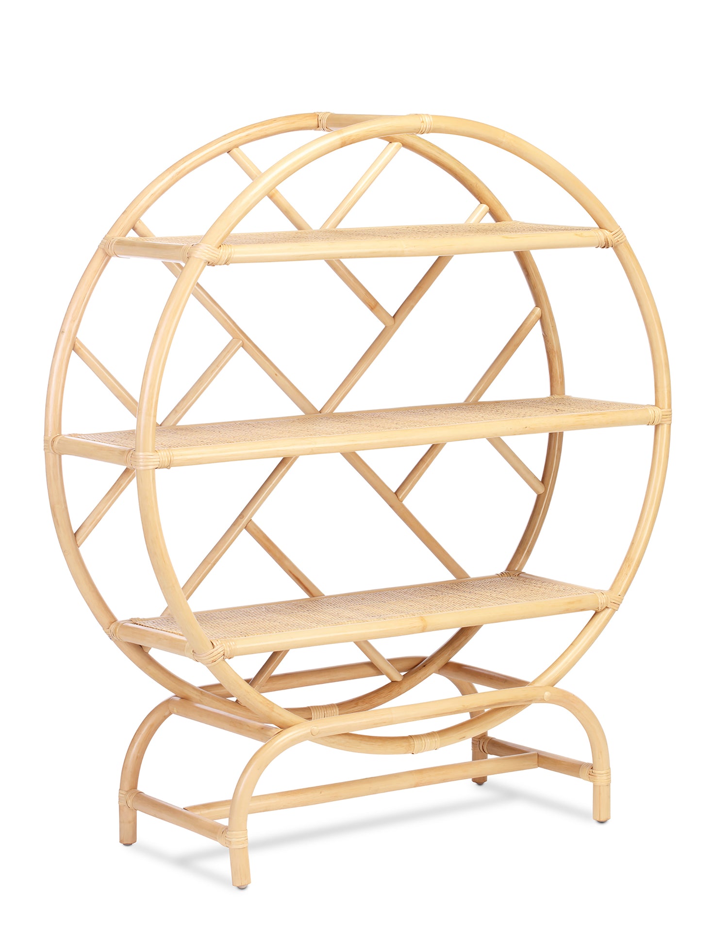 Medium Verona Natural Rattan Etagere