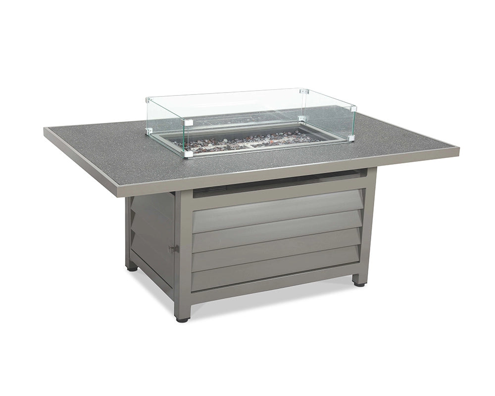Grey Rectangular Mayfair/Aspen Firepit Table ONLY