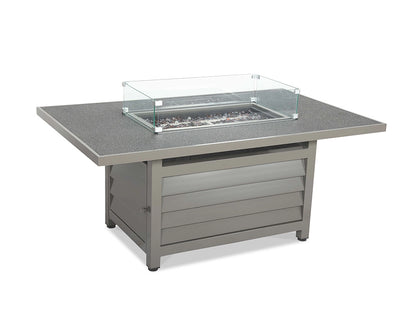 Grey Rectangular Mayfair/Aspen Firepit Table ONLY