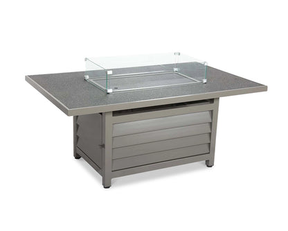 Grey Rectangular Mayfair/Aspen Firepit Table ONLY