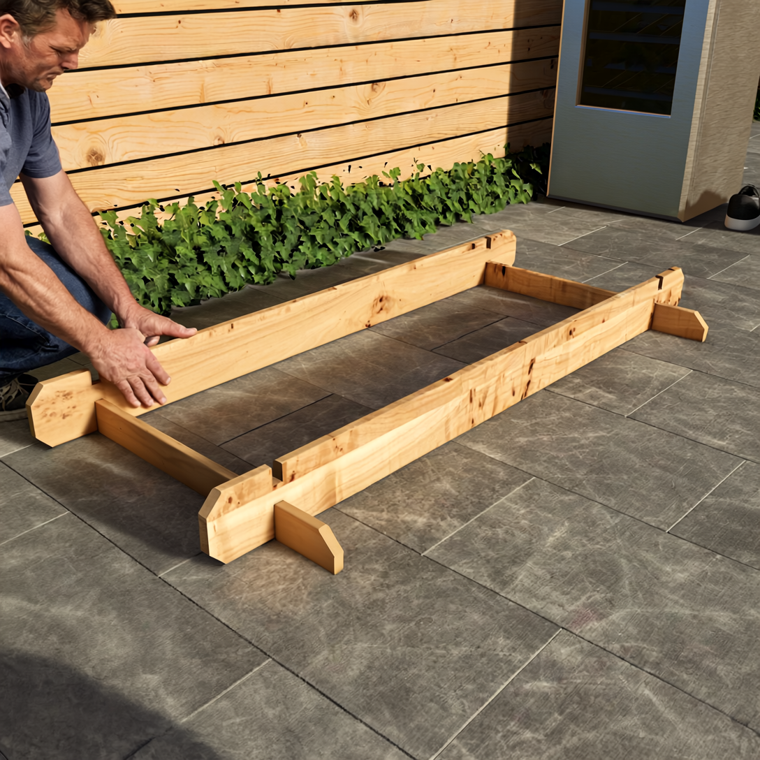 Image of Rustic Wooden Interlock Bar