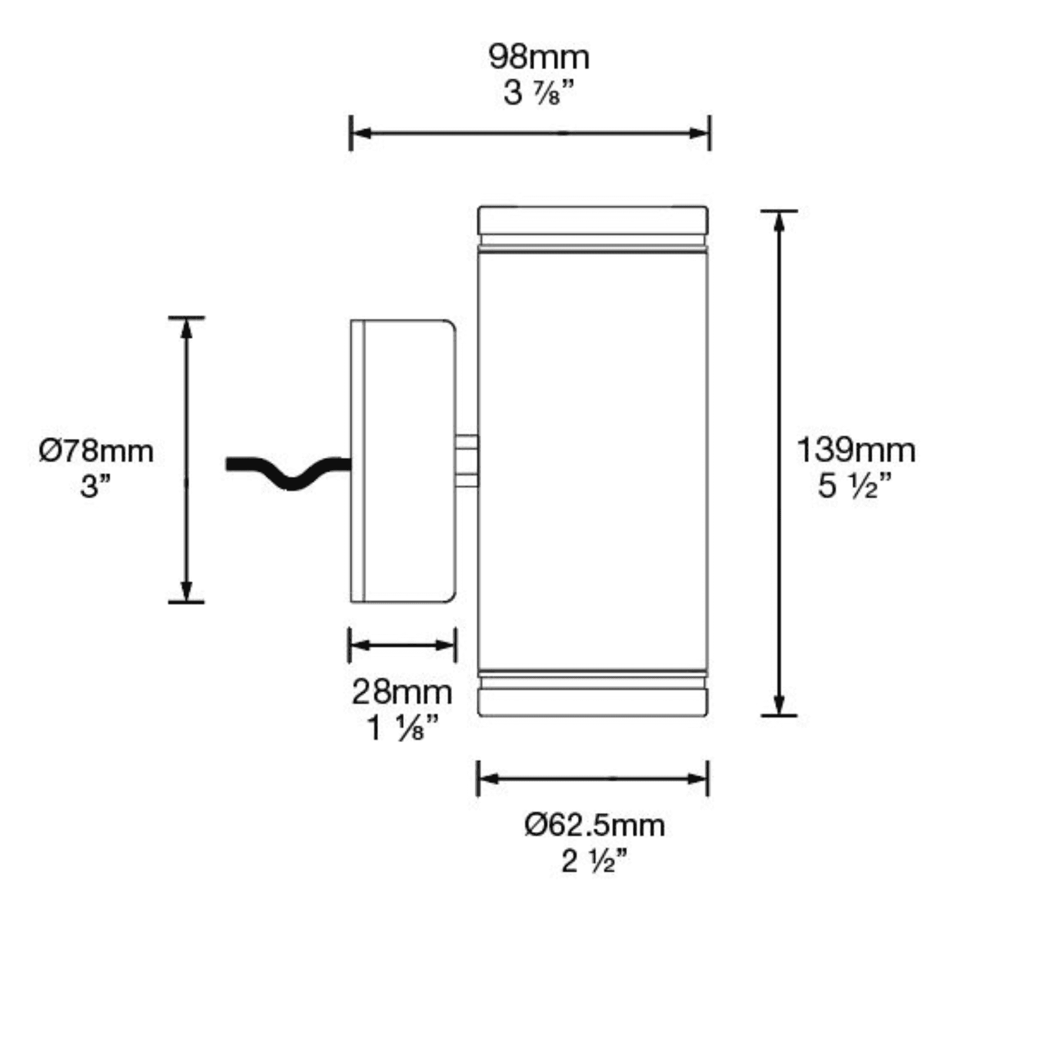Image of Hunza Pillar Lite Pure LED (Series Circuit) - IP66