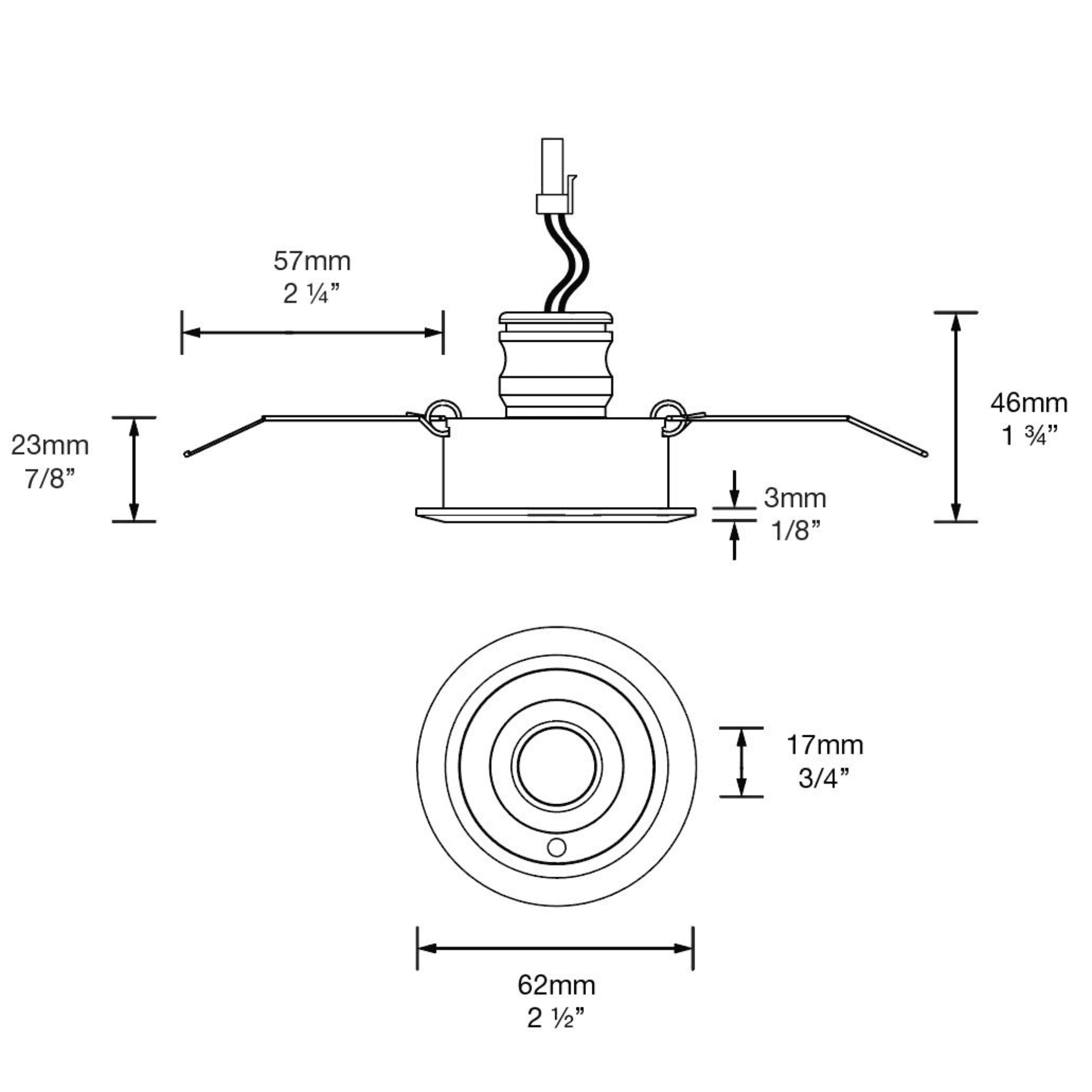 Image of Hunza Tilting Eave Light 3w/6w Pure LED (Series Circuit) - IP66