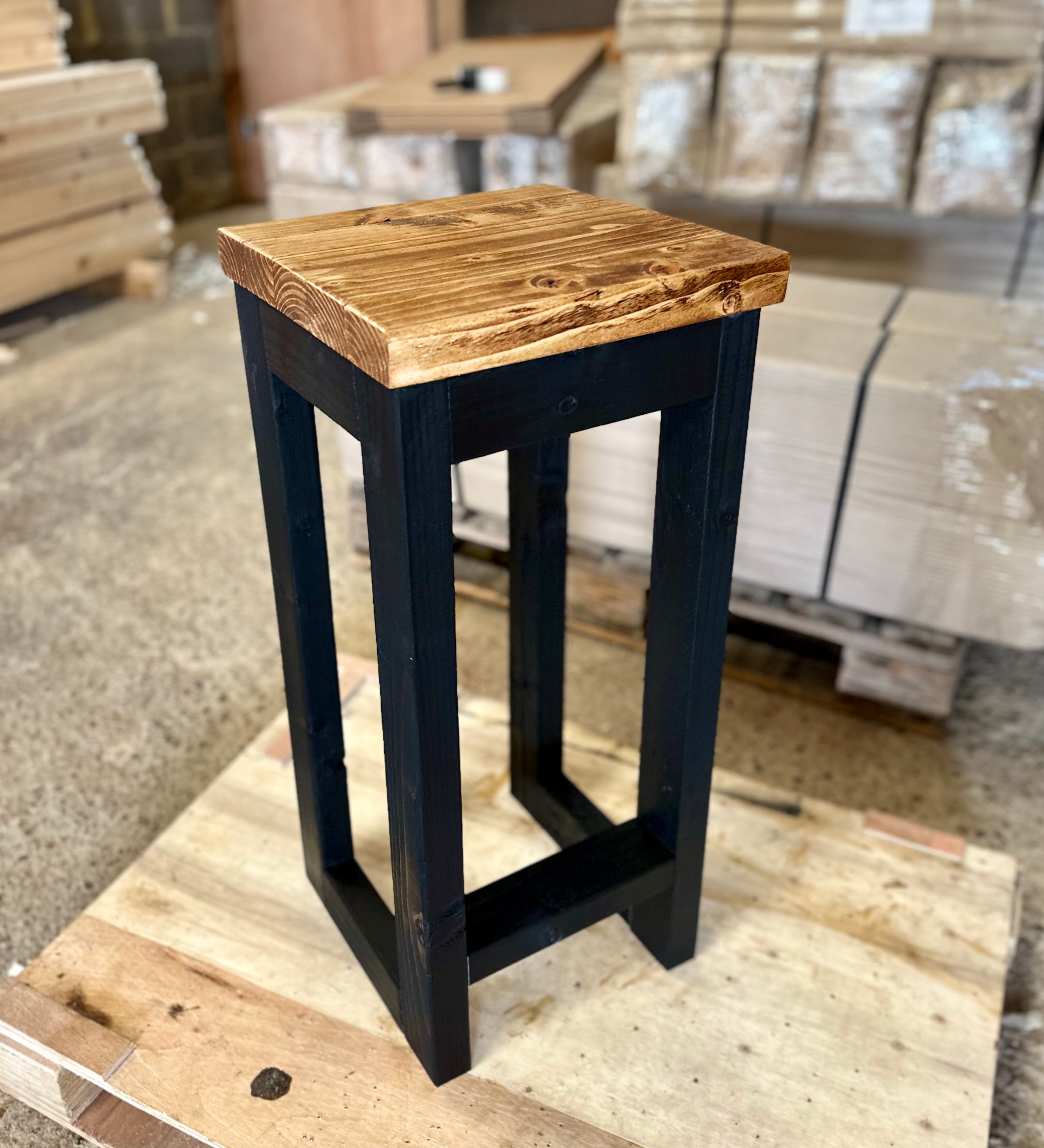 Image of Set of 2 Handmade Industrial Bar Stools
