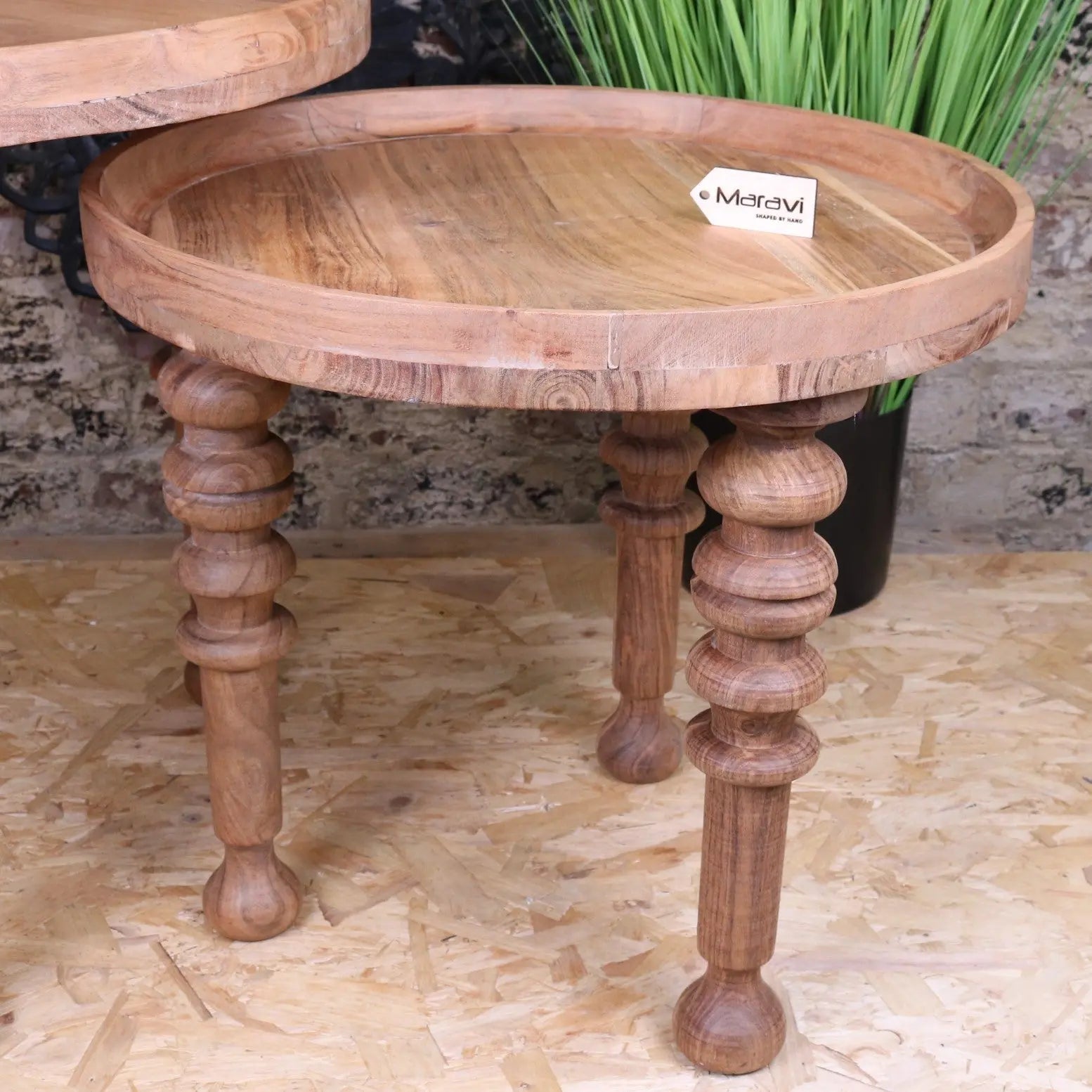 Image of Sena Antique Design Side Table Set of 2