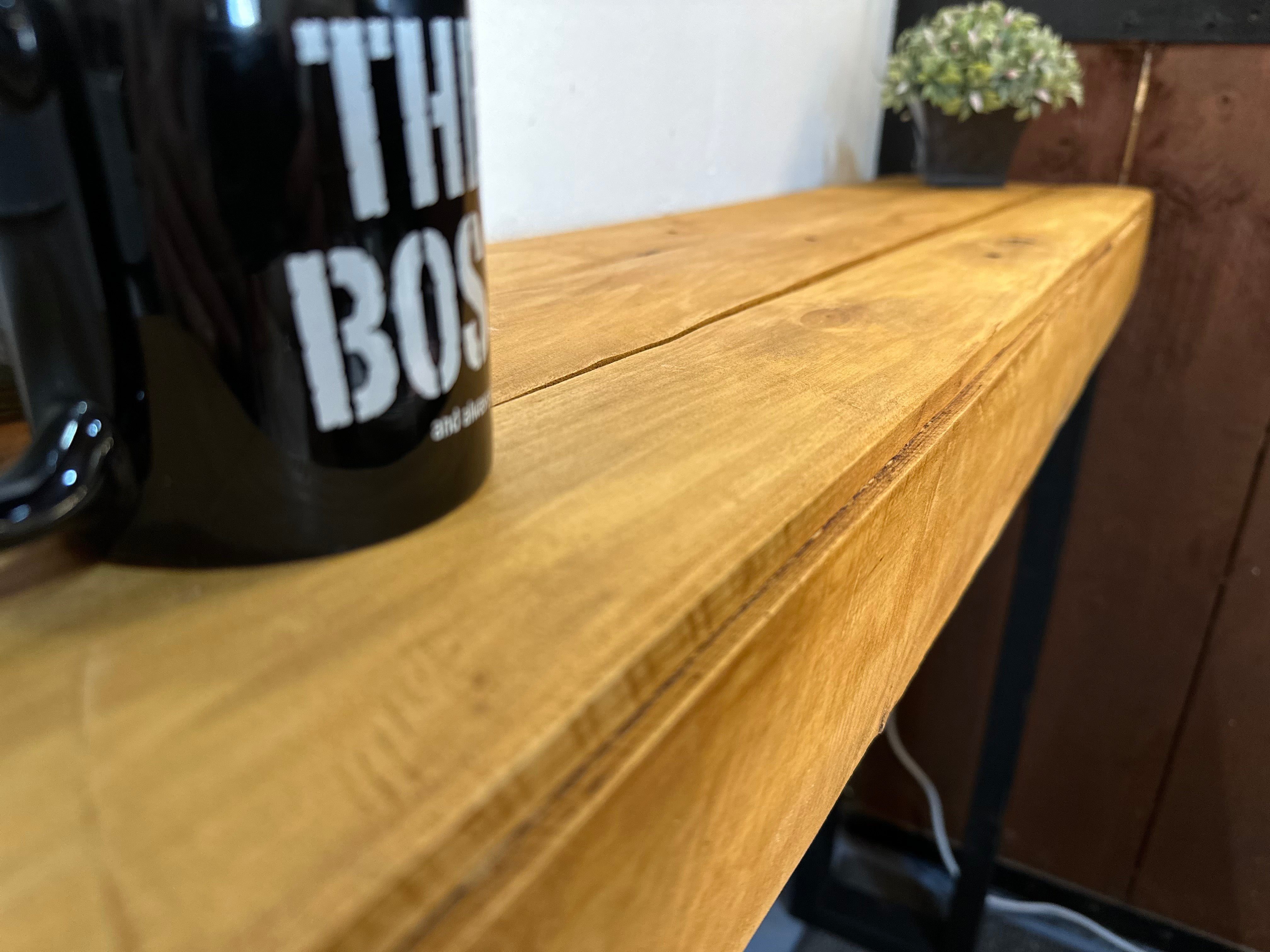 Image of Rustic Wooden Console Table, Breakfast Bar - Custom Size