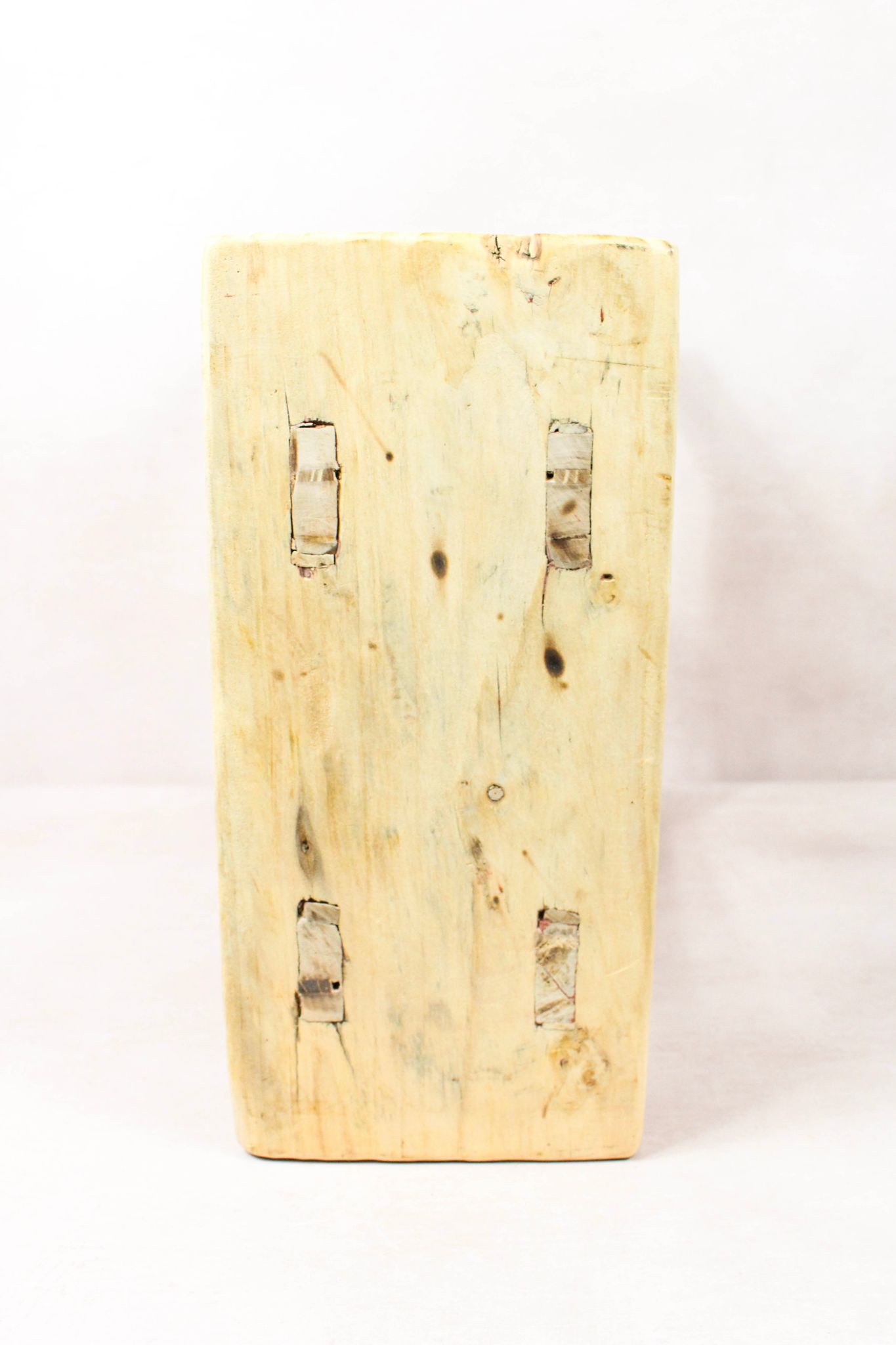 Image of Vintage Rustic Stool - Elm wood - 198