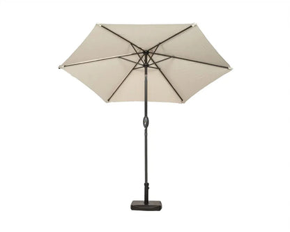 Crank and Tilt Parasol Powder Coated Pole - Ivory, 2.5M